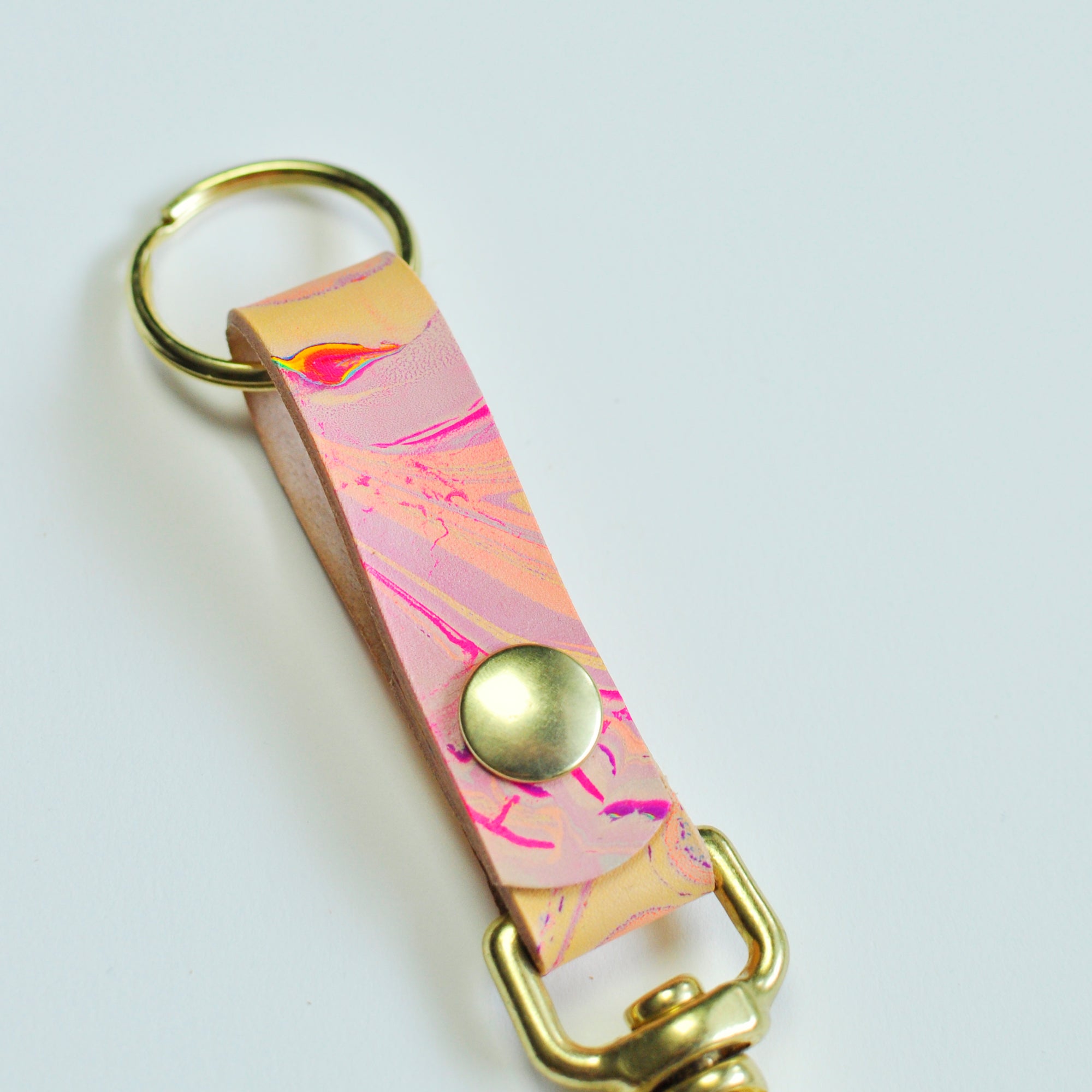 3/4" Marbled Leather Keeper