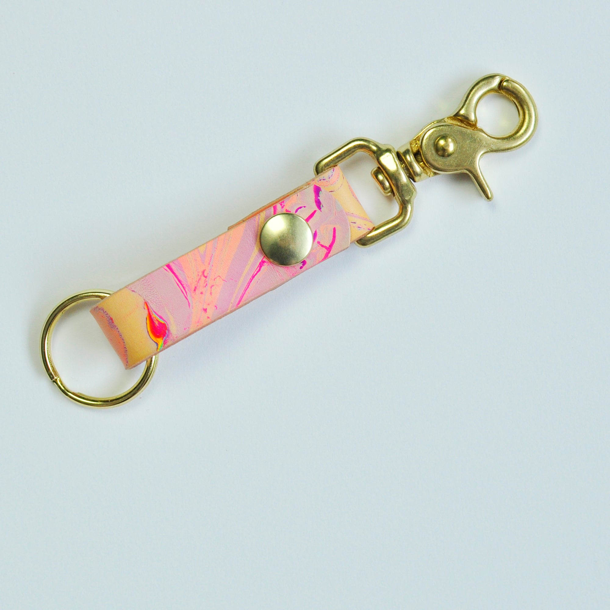 3/4" Marbled Leather Keeper