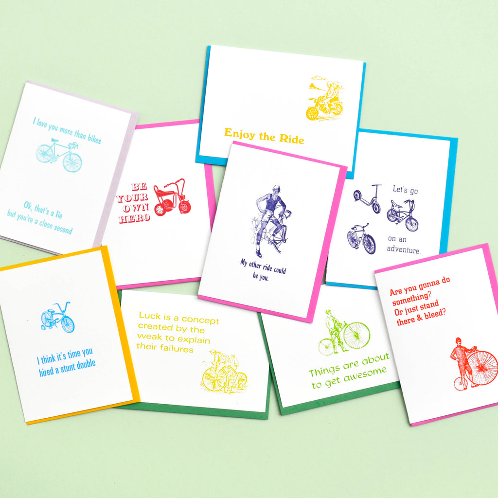 Letterpress 10 Card Surprise Pack